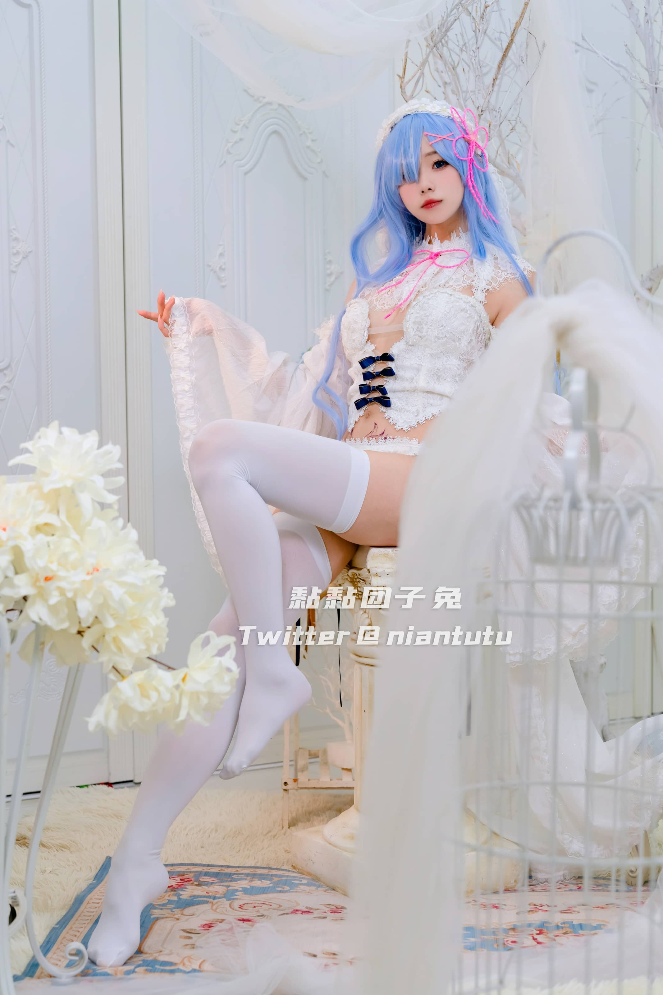 Yiko湿润兔 No.018 – 长发蕾姆[19P]