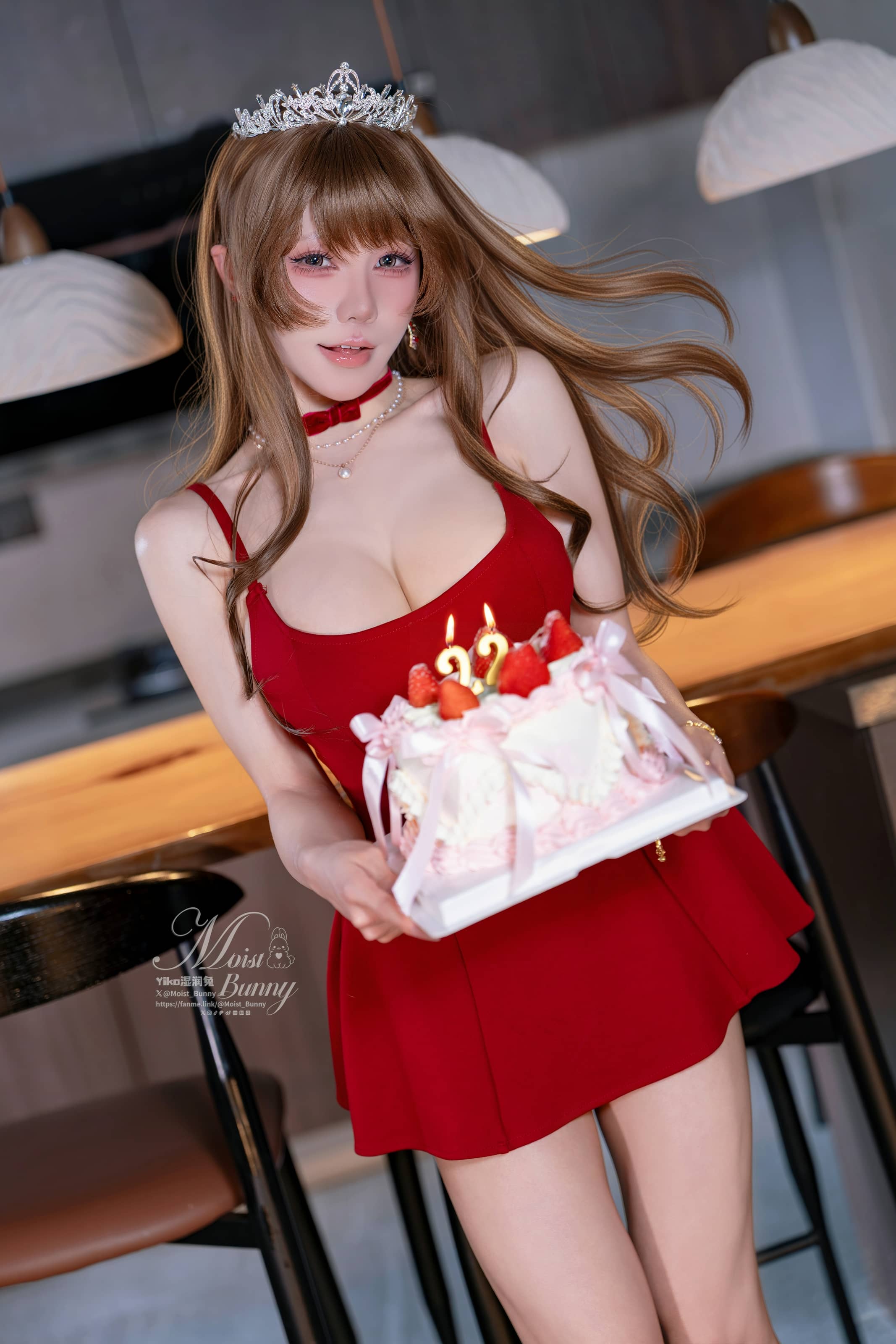 图片[3] - Yiko湿润兔 No.117 – 2025年12月 圣诞生日限定 Birthday Party[48P 1V] - 贰贰COS