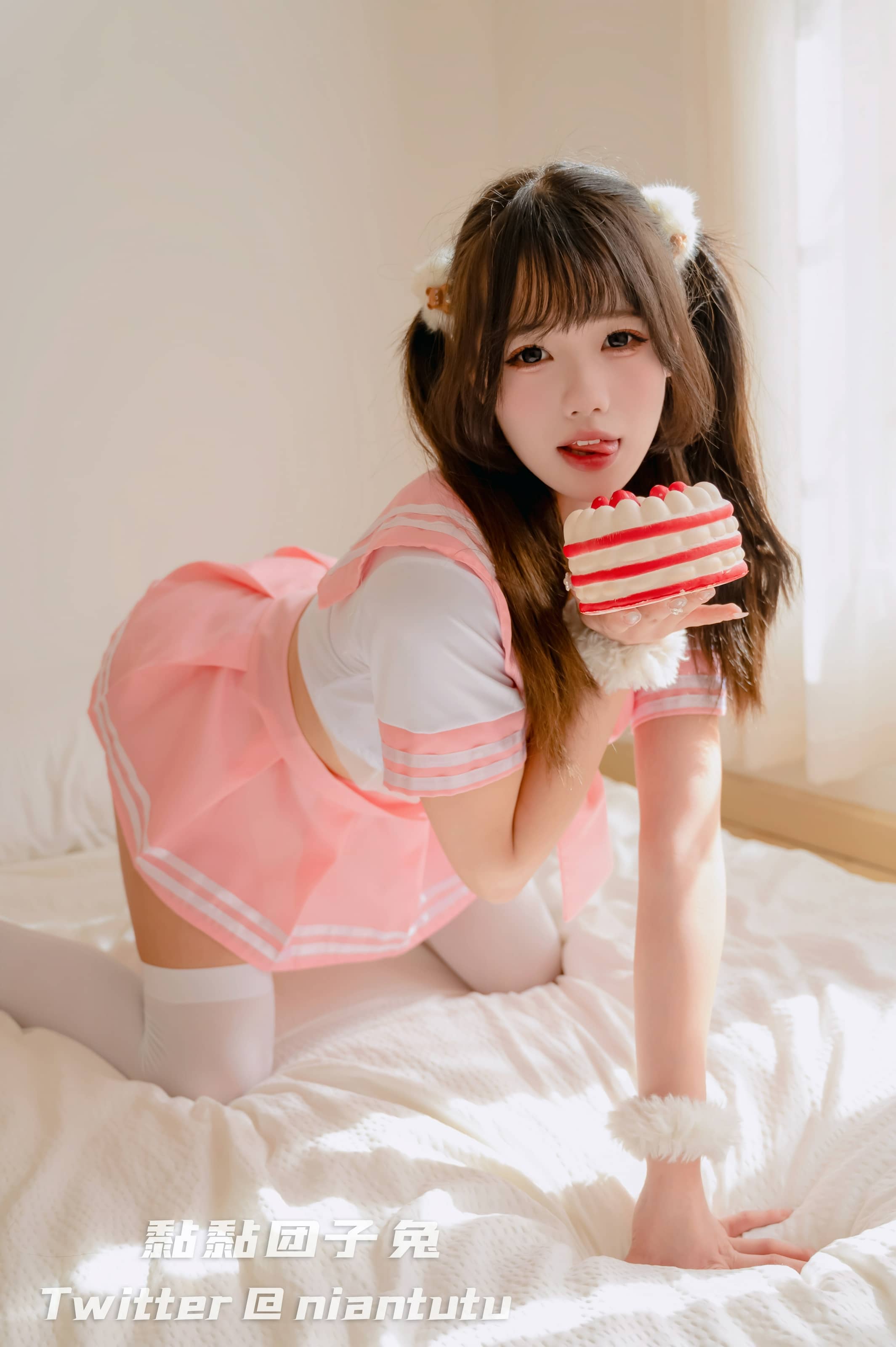 图片[3] - Yiko湿润兔 No.022 – 粉嫩JK[41P] - 贰贰COS