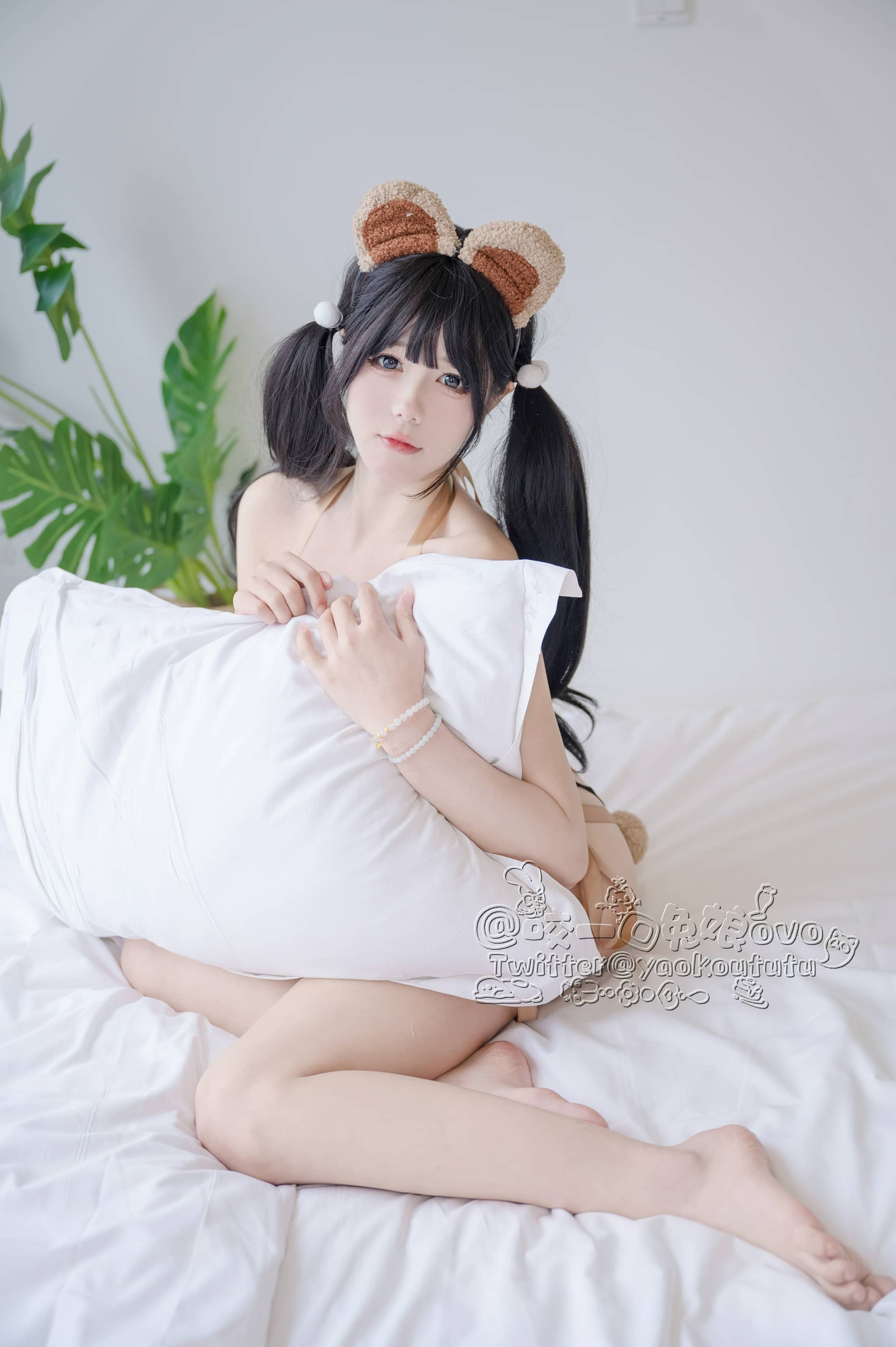 图片[2] - Yiko湿润兔 No.025 – 小熊睡衣[60P] - 贰贰COS
